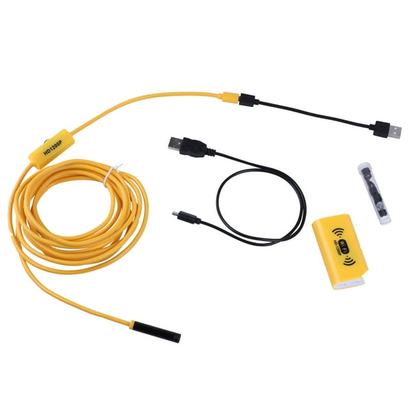 2.0MP HD 8 LEDs Black 10M Hard Wire 8mm Wireless Industrial Protable Endoscope Camera WiFi Inspection IP68 Waterproof Semi-Rigid Cable Borescope for iPhone/iPad/Android/PC 2.0MP HD 8 LEDs Black 10M Hard Wire 8mm Wireless Industrial Protable Endoscope Camera WiFi Inspection IP68 Waterproof Semi-Rigid Cable Borescope for iPhone/iPad/Android/PC